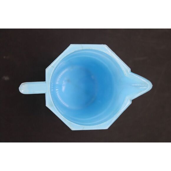 1930s Blue Agate SLAG GLASS Childrens Toy TEA SET 3 Pieces - Picture 13 of 16